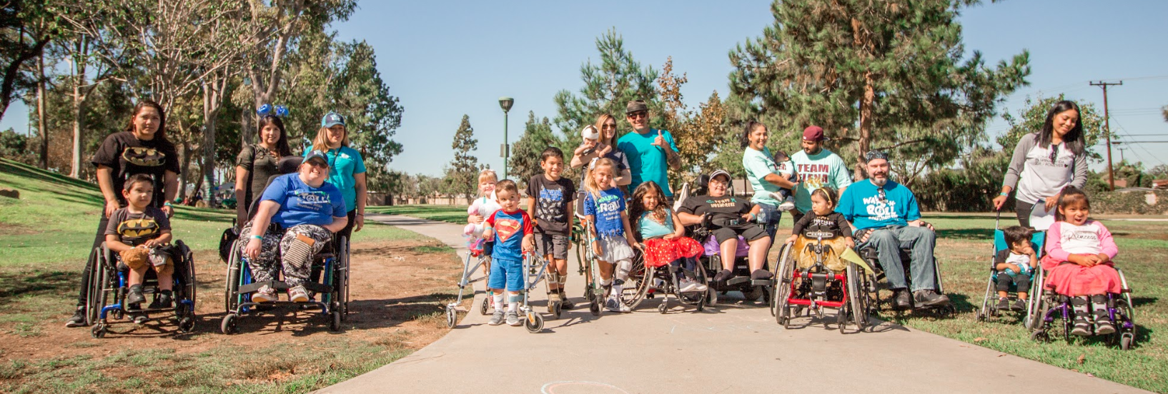 Group of diverse people with Spina Bifida